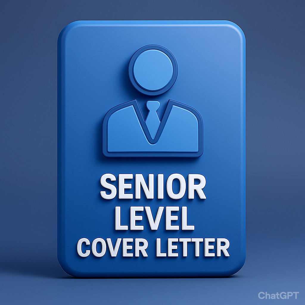 Senior Level Cover Letter