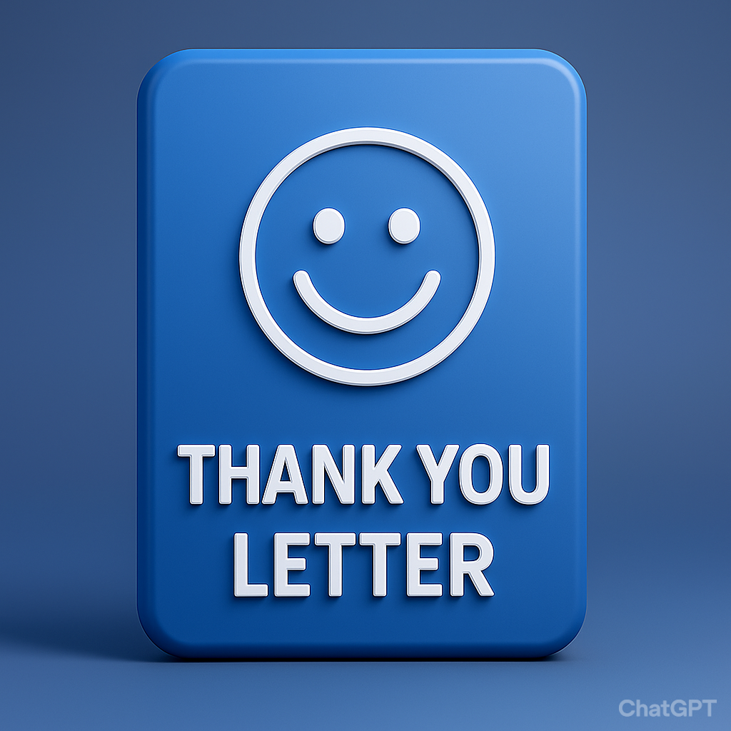 Thank You Letter